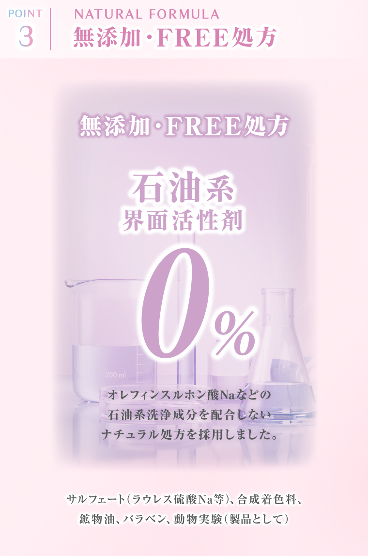 POINT3 無添加・FREE処方