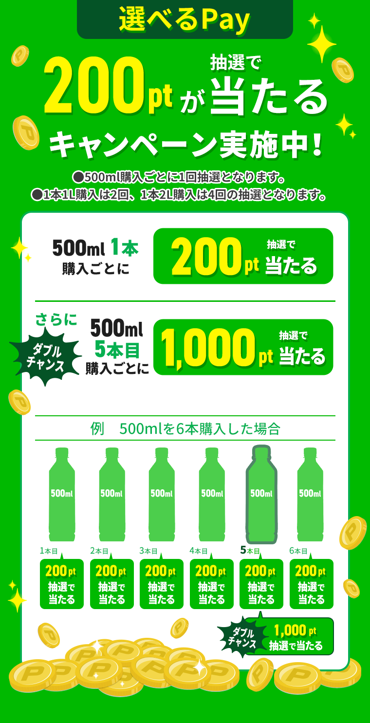 LINEで応募！選べるPay200ポイントが抽選で当たる。キャンペーン実施中！