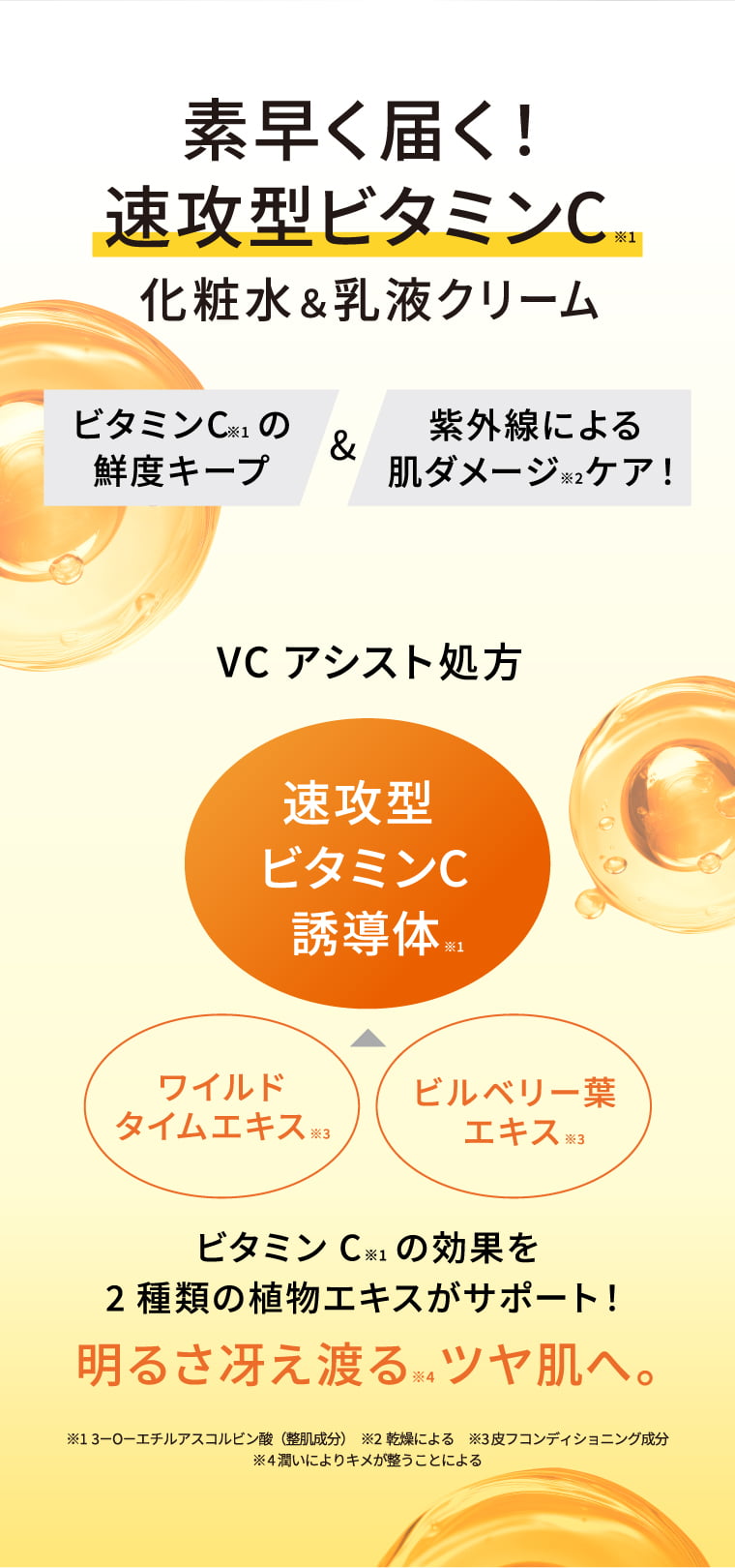 素早く届く速攻型ビタミンC
