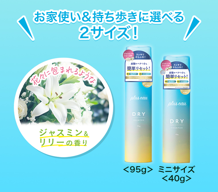 お家使い＆持ち歩きに選べる2サイズ