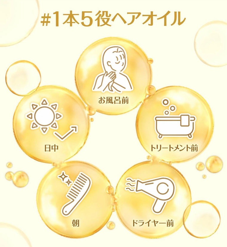 1本5役ヘアオイル