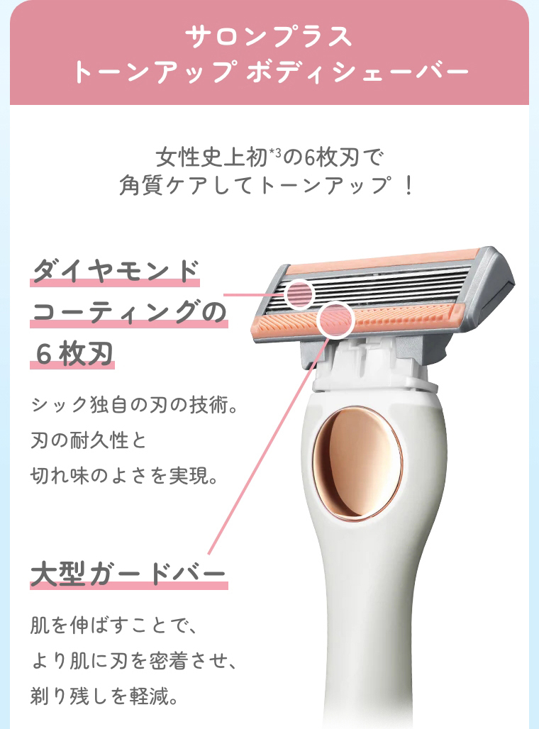 サロンプラス トーンアップボディシェイバー