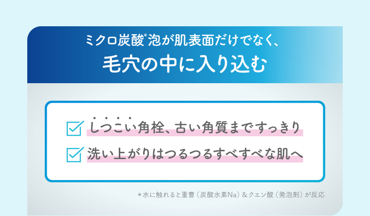 毛穴の中に入り込む