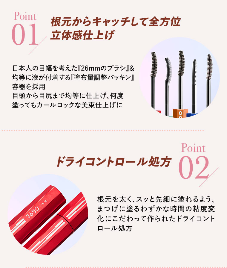 POINT01立体感仕上げ 02ドライコントロール処方