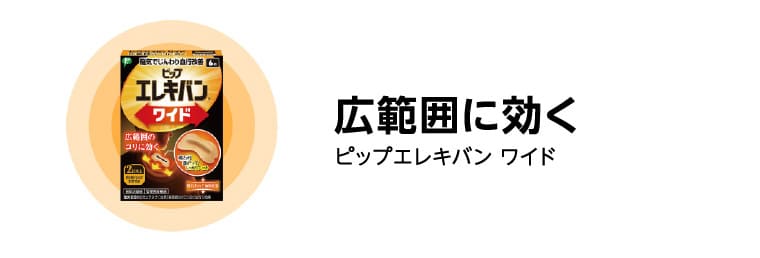 広範囲に効く ピップエレキバン ワイド