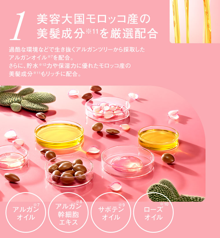 1 美髪成分を厳選配合