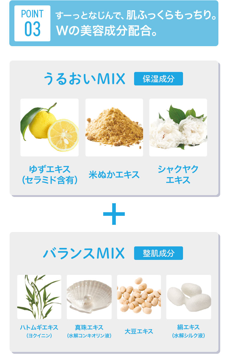 POINT03 Wの美容成分配合