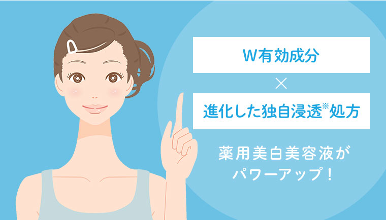 薬用美白美容液がパワーアップ！