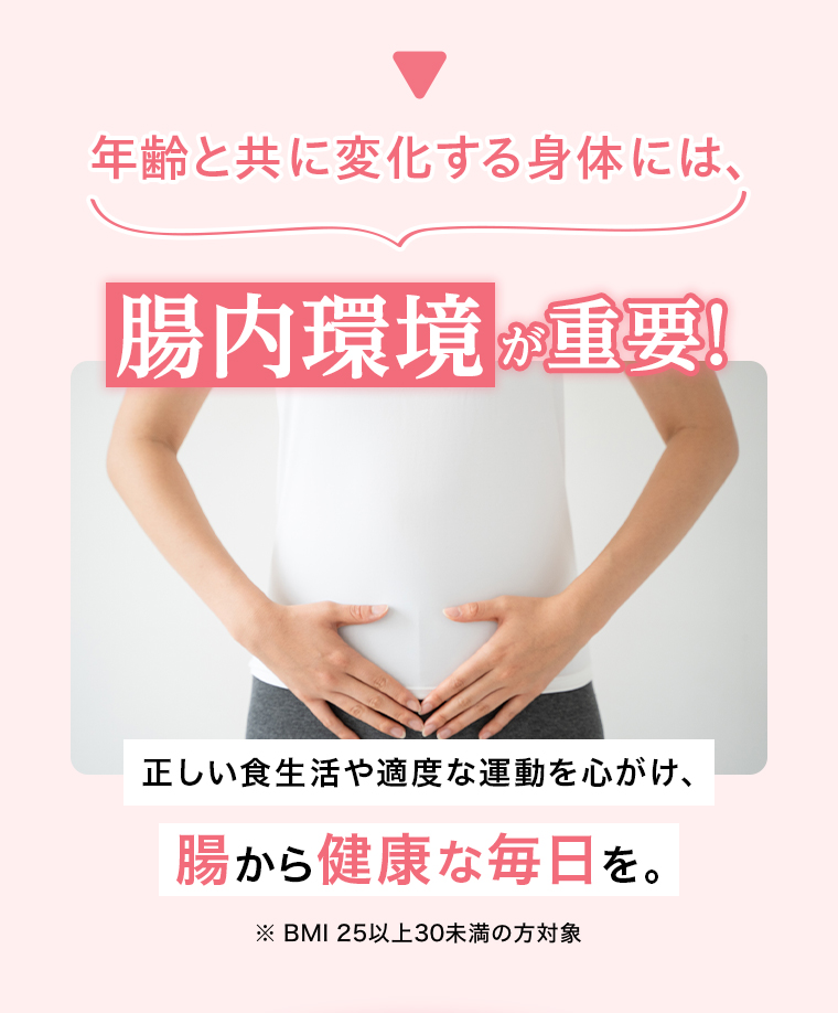 年齢とともに変化する身体には、腸内環境が重要