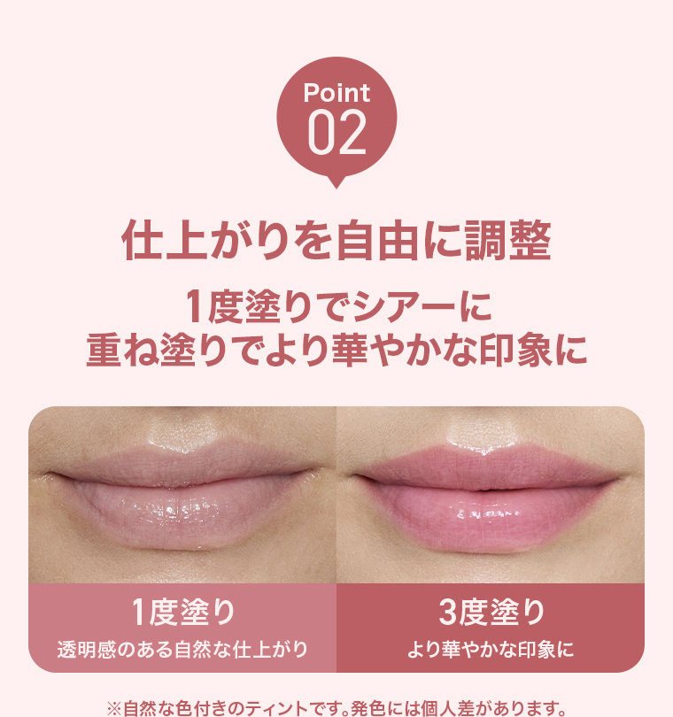 POINT02 仕上がりを自由に調整