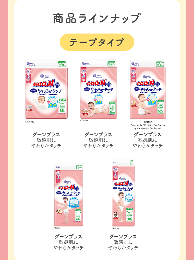 商品ラインナップ テープタイプ