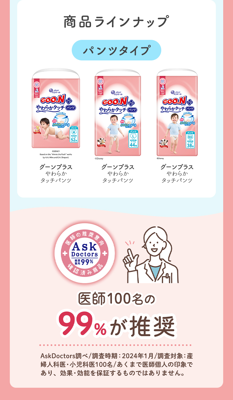 商品ラインナップ パンツタイプ