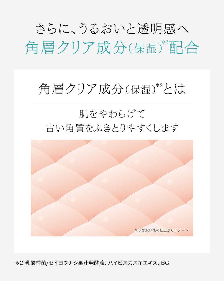 各層クリア成分配合