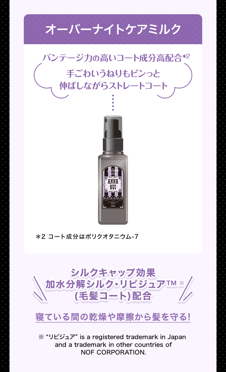 オーバーナイトケアミルク