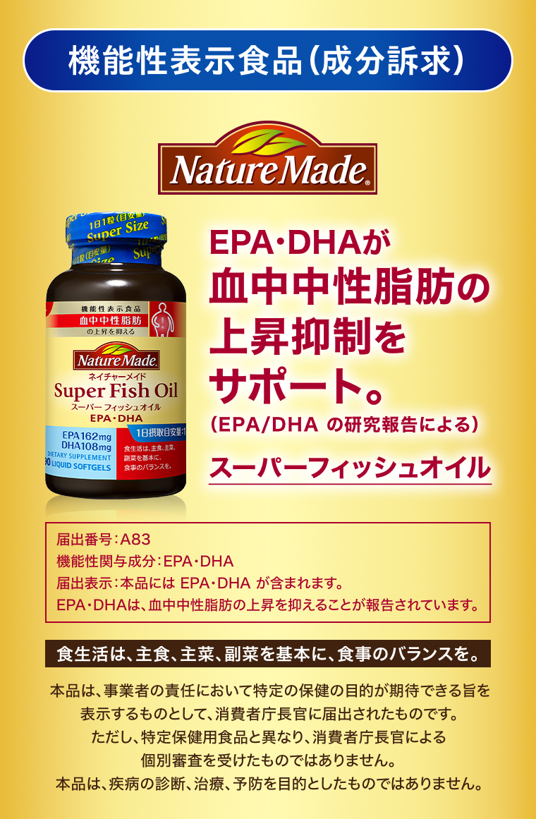 EPA・DHAが血中中性脂肪の上昇抑制をサポート