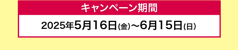 キャンペーン期間