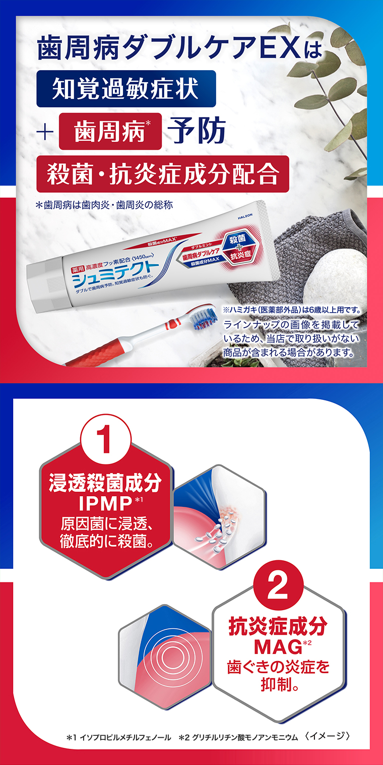 浸透殺菌成分IPMP 抗炎症成分MAG