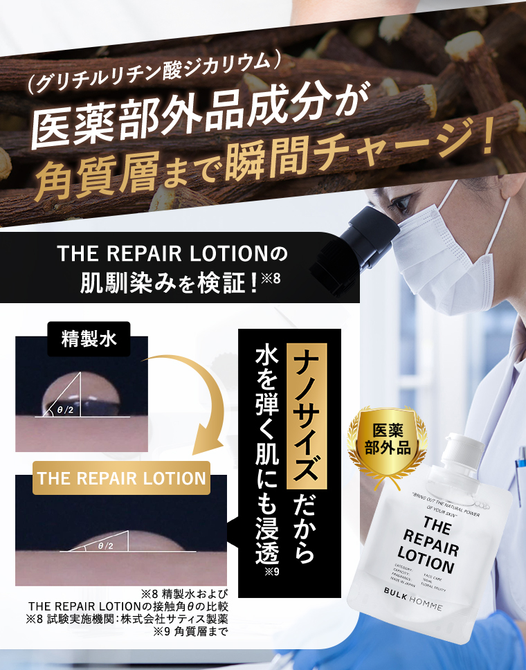 医薬部外品成分が角質層まで瞬間チャージ