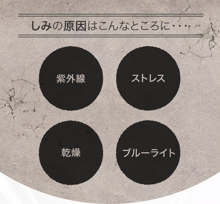 しみの原因はこんなところに