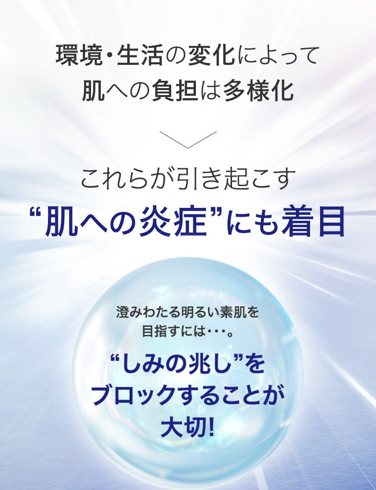 しみの兆しをブロックすることが大切