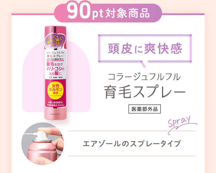 【90pt 対象商品】「頭皮に爽快感」コラージュフルフル 育毛スプレー［医薬部外品］エアゾールのスプレータイプ