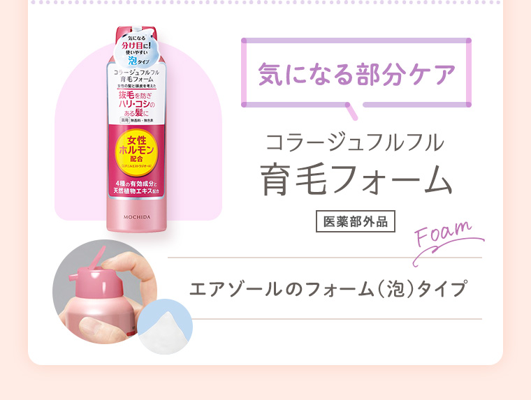 【90pt 対象商品】「気になる部分ケア」コラージュフルフル 育毛フォーム［医薬部外品］エアゾールのフォーム(泡)タイプ