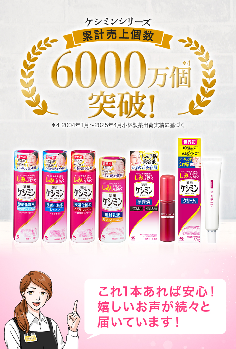 累計売上個数6000万個突破！