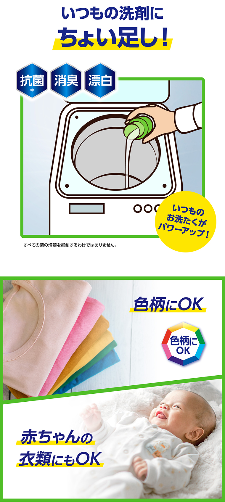 いつもの洗剤にちょい足し！