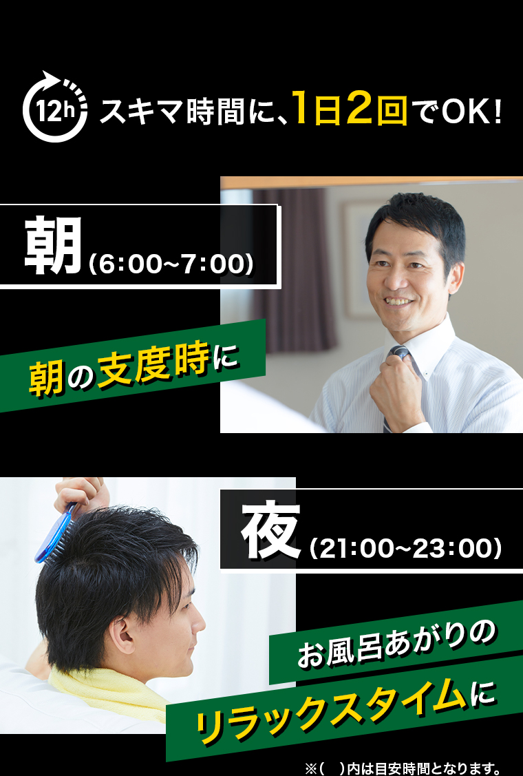 スキマ時間に1日2回でOK！