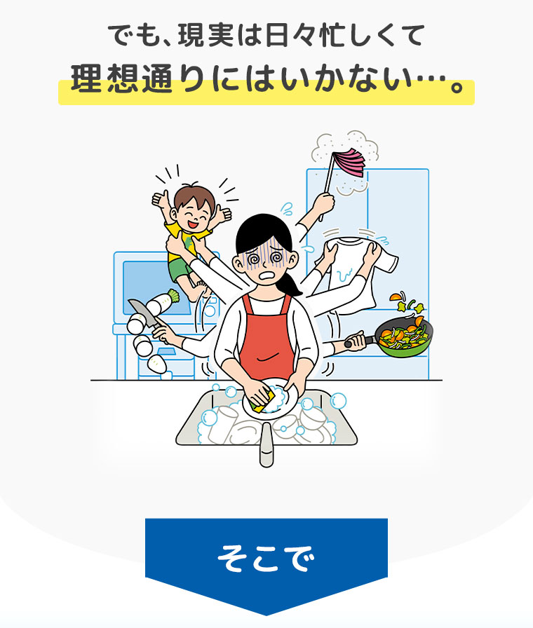 でも、現実は日々忙しくて 理想通りにはいかない…。