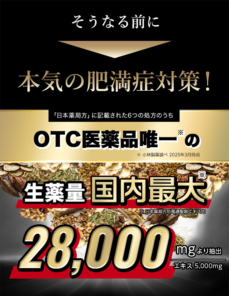そうなる前に本気の肥満症対策！