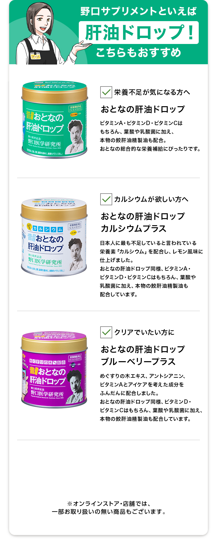 野口サプリメントといえば肝油ドロップ