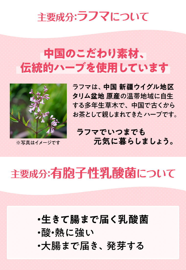 主要成分 ラフマについて