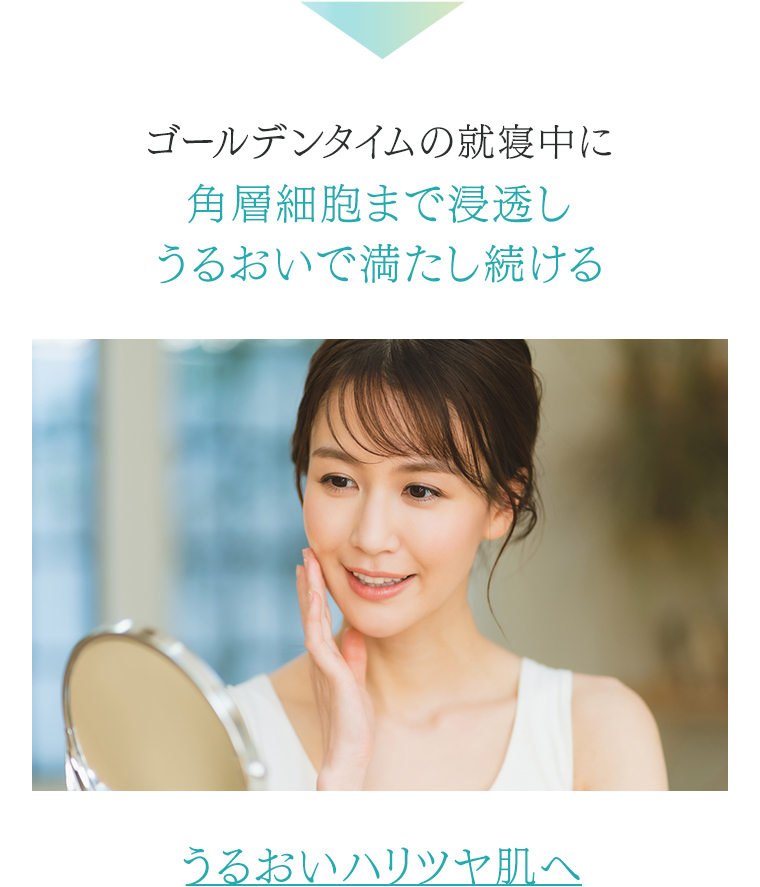 うるおいハリツヤ肌へ