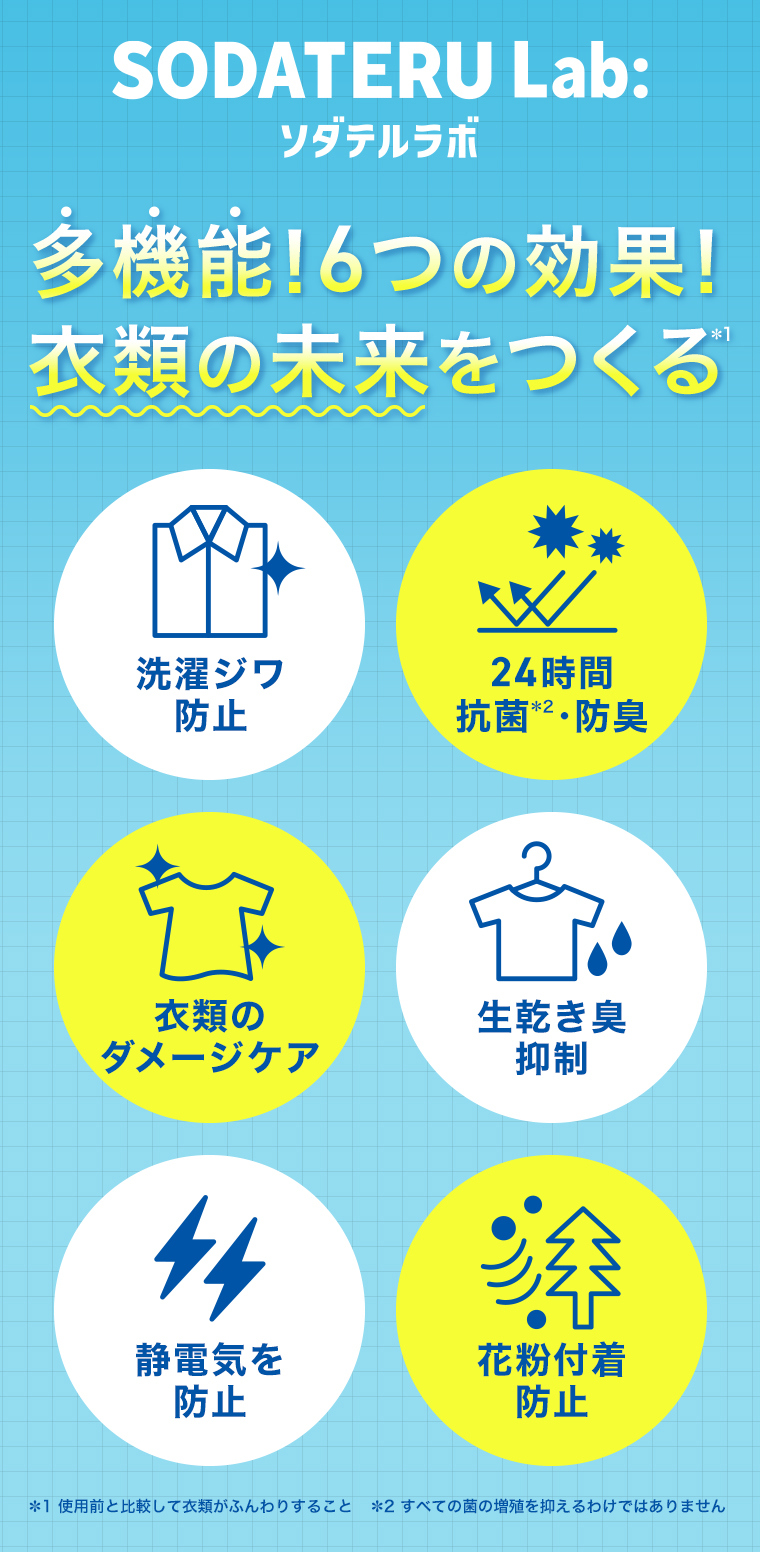 SODATERU Lab: 多機能!6つの効果!