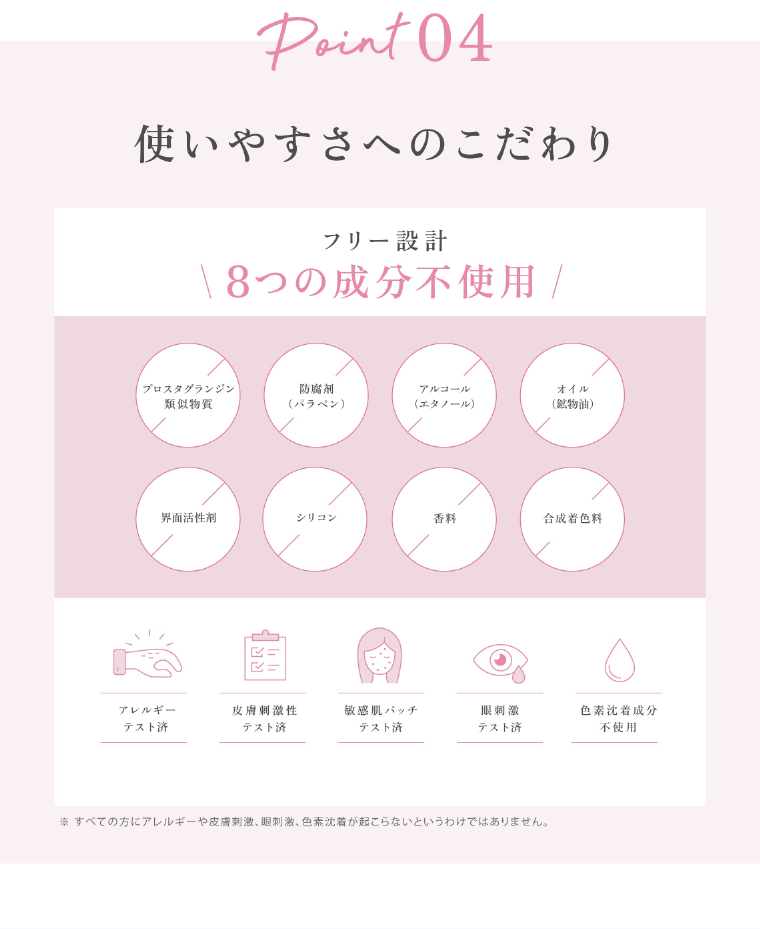 Point04 使いやすさへのこだわり