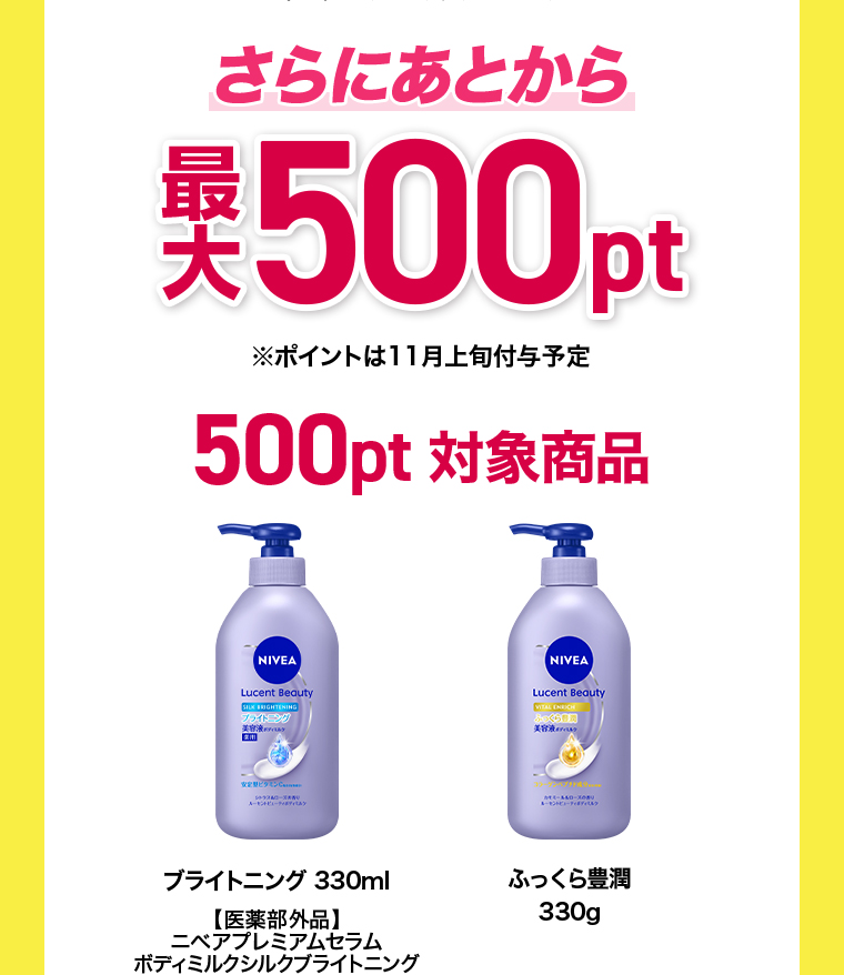 さらに後から最大500pt