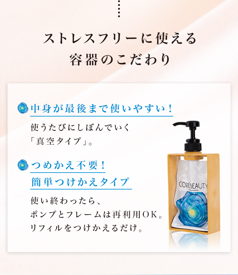ストレスフリーに使える容器のこだわり