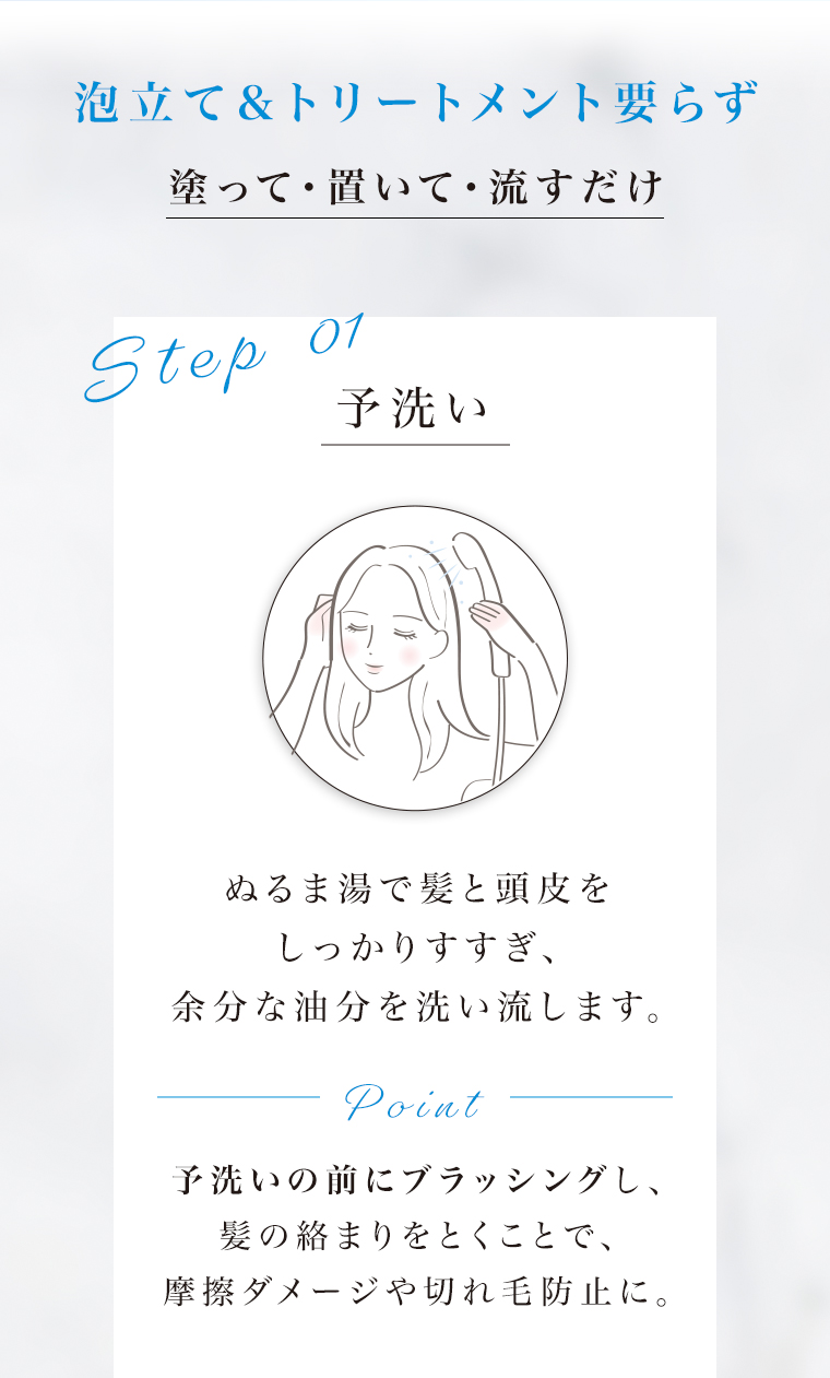 STEP01 予洗い