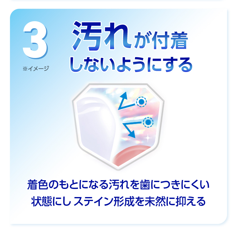 3 汚れが付着しないようにする