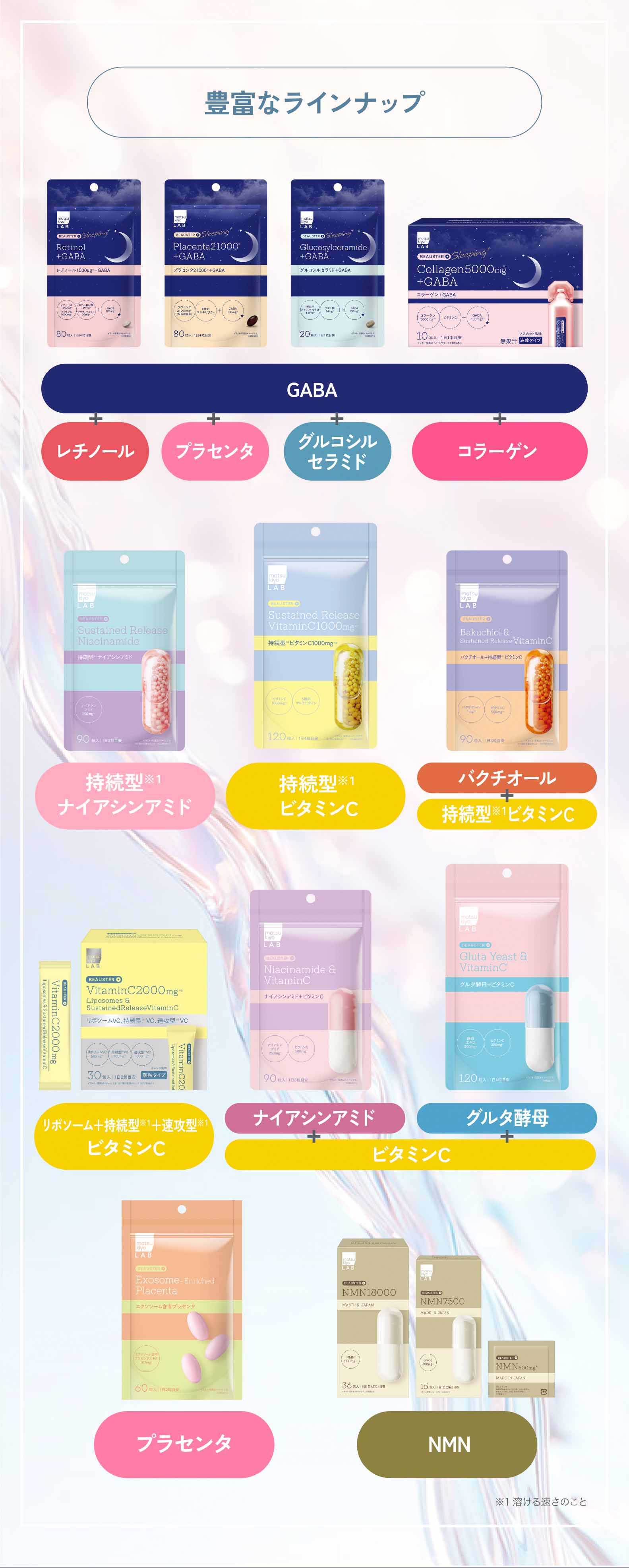 豊富なラインナップ