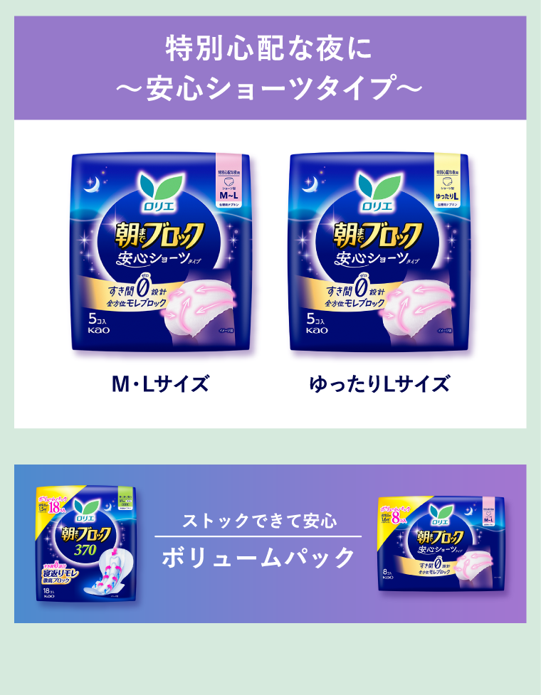 特別心配な夜に～安心ショーツタイプ～
