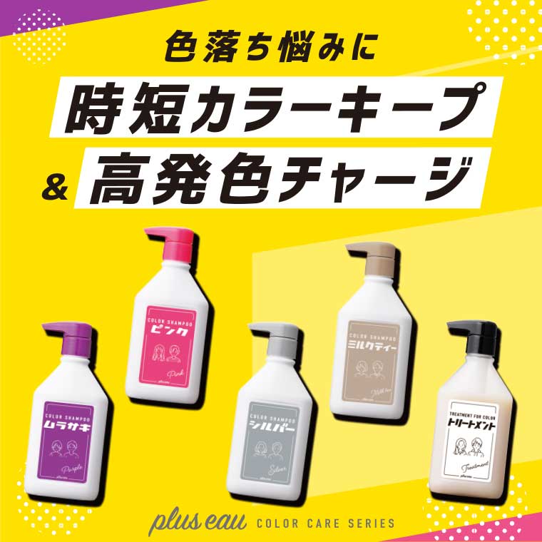 色落ち悩みに時短カラーキープ&高発色チャージ