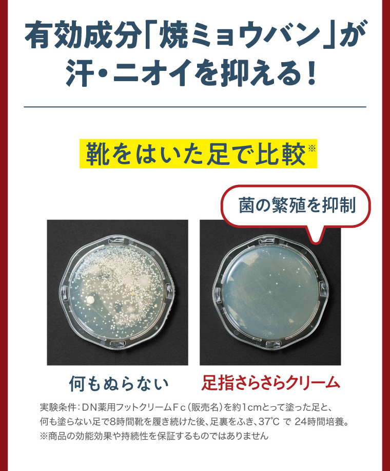 有効成分「焼ミョウバン」が汗・ニオイを抑える！