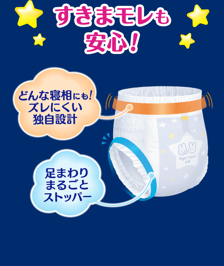 すきまモレも安心！