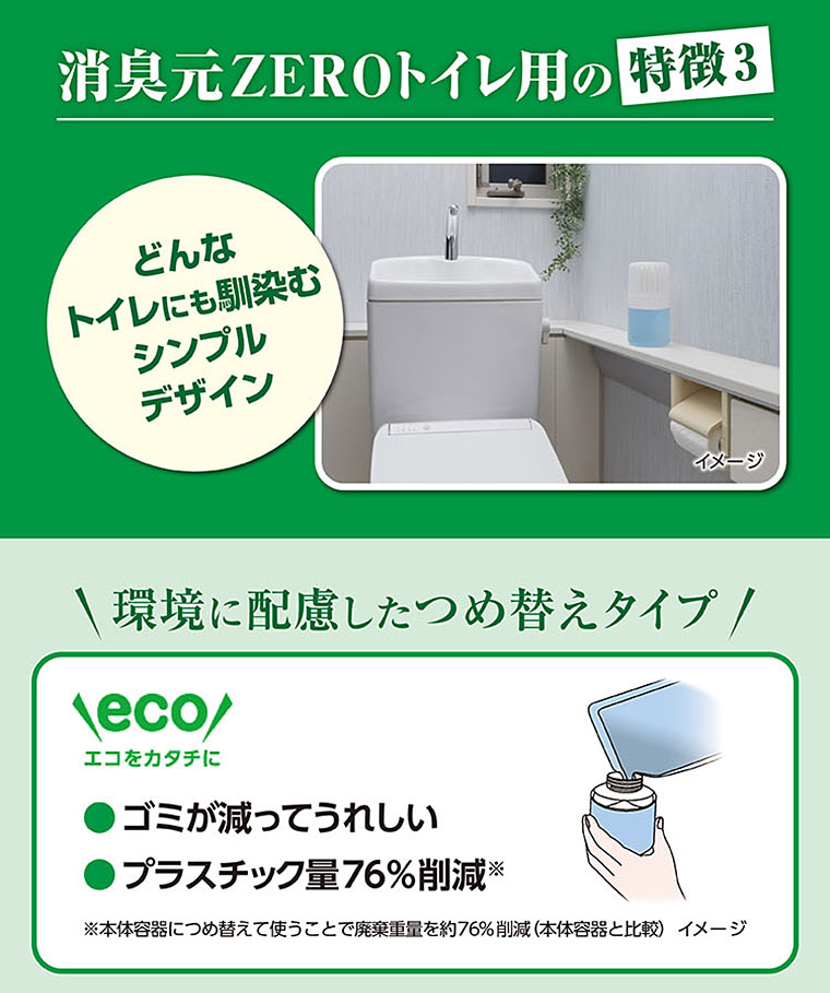 消臭元ZEROトイレ用の特徴3