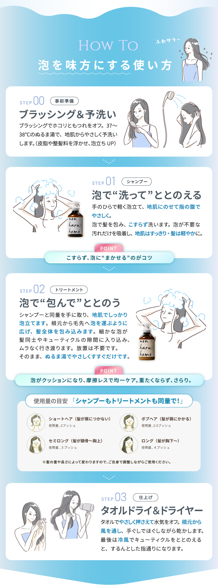 泡を味方にする使い方