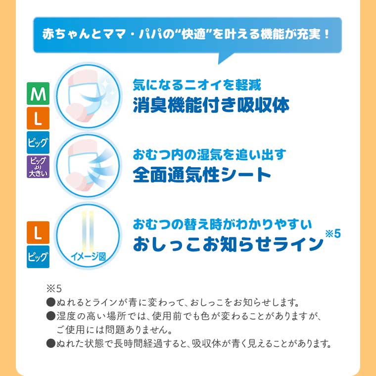 赤ちゃんとママ・パパの“快適”を叶える機能が充実!