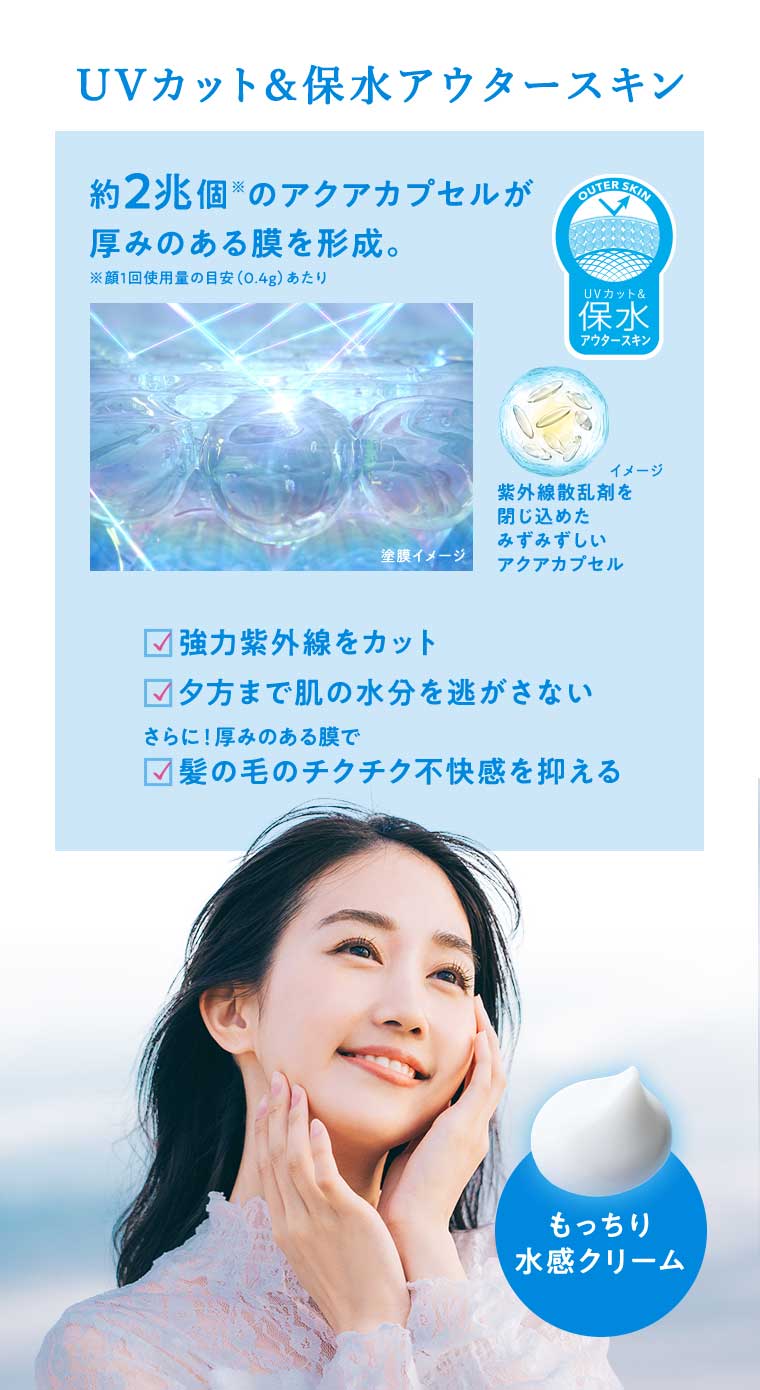 UVカット & 保水アウタースキン