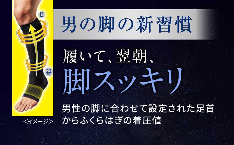 男の脚の新習慣